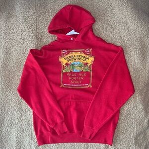 Sierra Nevada Brewing Co red hoodie size large